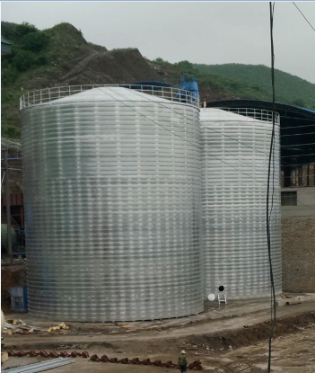 白茅湖农场粮食钢板仓的安装全过程不用热焊接
