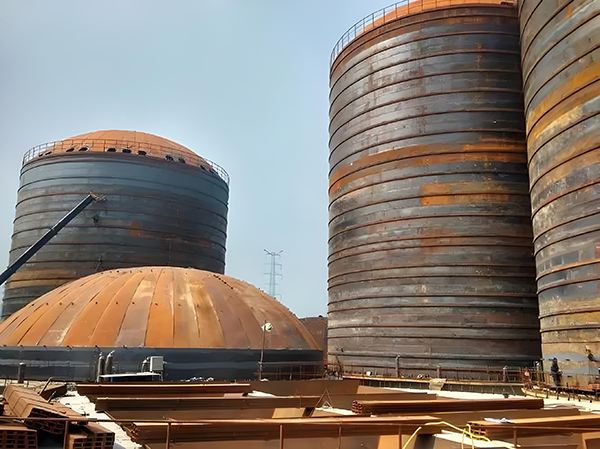 白茅湖农场焦粉钢板仓